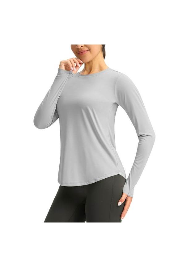 Women's Sun Shirts UPF 50+ Long Sleeve Hiking Tops 2025 Lightweight Quick Dry UV Protection Outdoor Shirt Tees