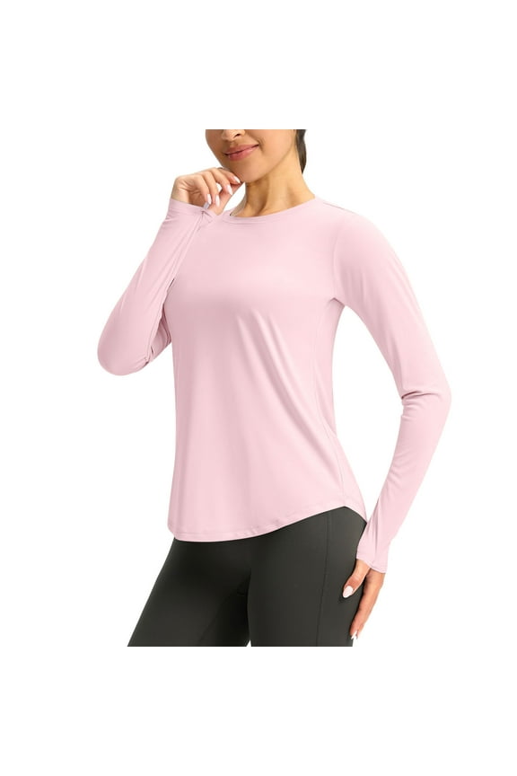 Women's Sun Shirts UPF 50+ Long Sleeve Hiking Tops 2025 Lightweight Quick Dry UV Protection Outdoor Shirt Tees