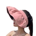thumbnail image 1 of Women's Sun Visor Foldable Sun Hat Wide Brim Summer UV Protection Beach Hat, 1 of 8
