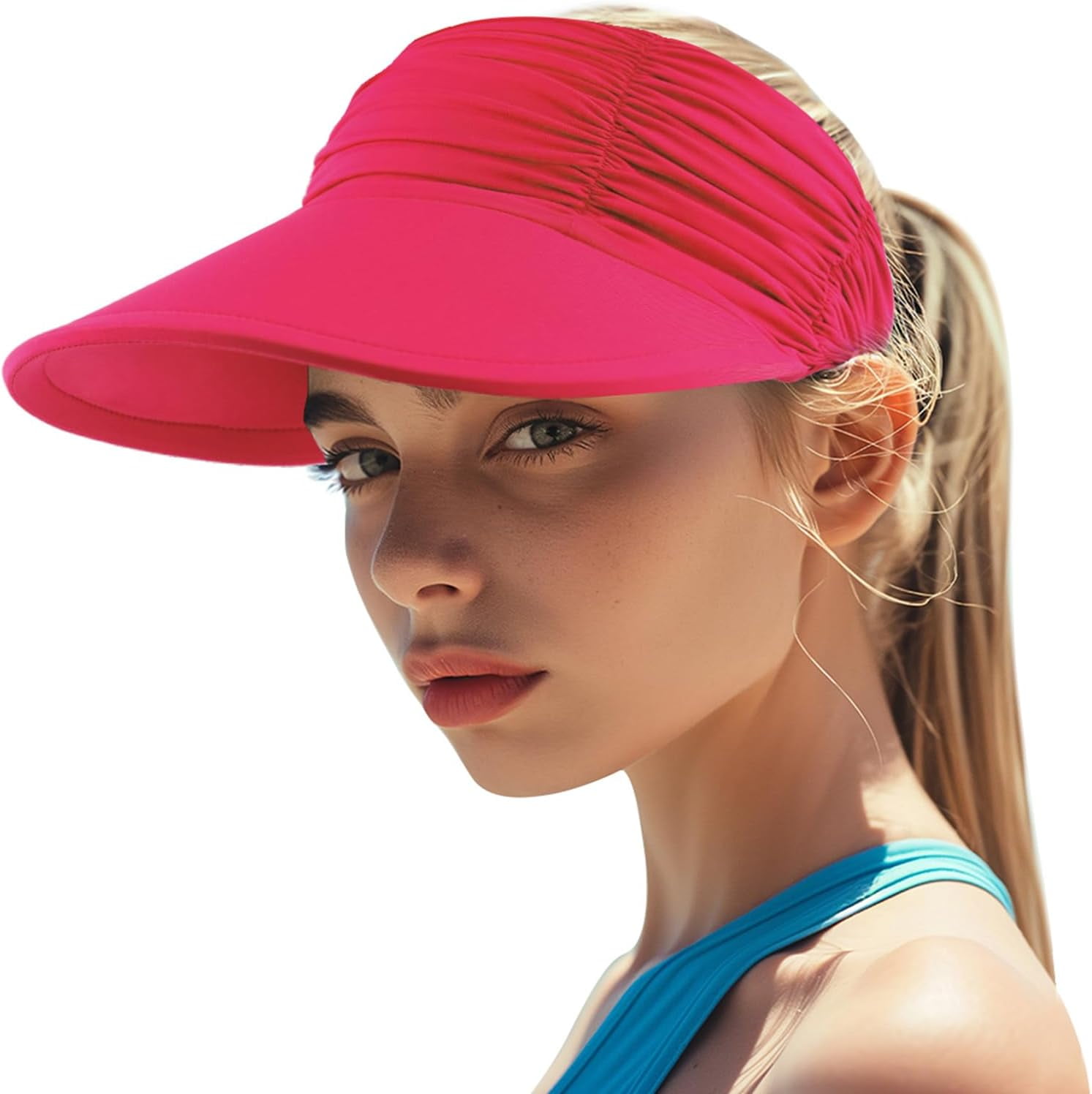 Women\'s Wide Brim Sun Visor UPF 50+ Lightweight Adjustable Simplicity Women main image 4
