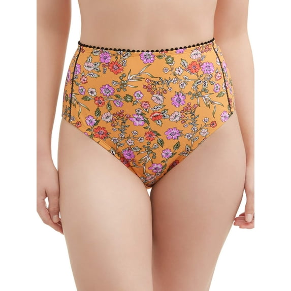 Women's Sunday Floral High Waist Swimsuit Bottom