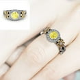 Women's Sunflower Ring Two Color Sunflower Hand Jewelry Fashion Yellow