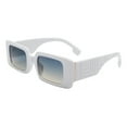 thumbnail image 1 of Women's Sunglasses Retro Designer Fashion Rectangle Frame UV400 White, 1 of 4