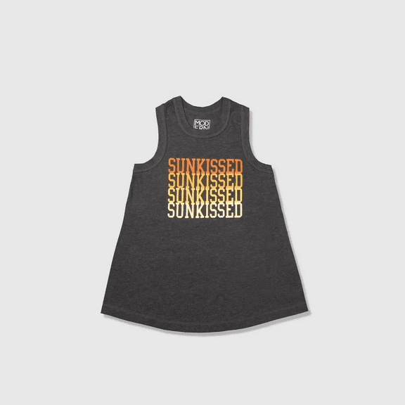 Women's Sunkissed Graphic Tank Top - (Charcoal Gray, XSmall)