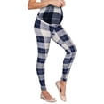 thumbnail image 1 of Women's Super Comfy Maternity Leggings LM48224X 10686 NAVYTAUPE 3X, 1 of 2