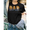 thumbnail image 1 of Women's Super Cool "Dad" Graphic Tees With Tool - Themed Letter Design, Fun Handyman - Inspired Print T - shirts, Extra Comfortable Short Sleeve Casual Daily Wear Shirts, 1 of 5