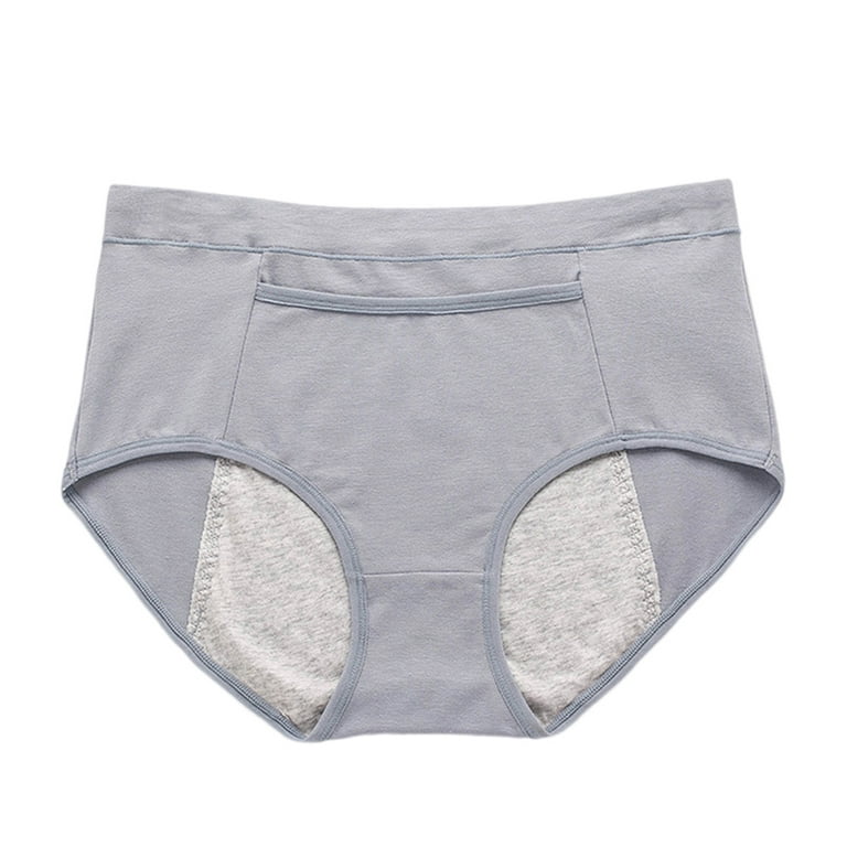 Women's Super Soft Underwear with Hidden Front Pocket Leak Proof Menstrual  Panties Postpartum Protective Briefs