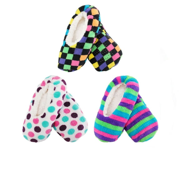 Women's Super Soft Warm Colorful Indoor Slipper Socks Cozy Slip On