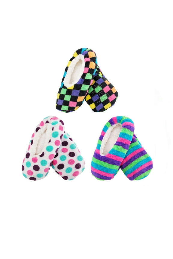 Women's Super Soft Warm Colorful Indoor Slipper Socks Cozy Slip On