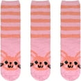 thumbnail image 1 of Women's Super Soft Warm Microfiber Fuzzy Cozy Animal Socks, 09 Rabbit - 3 Pairs Value Pack, 1 of 8