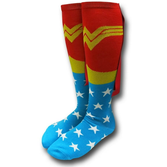 Women's Superhero Knee-High Cape Socks - Wonder Woman