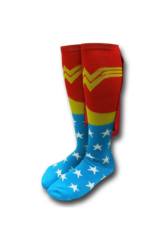 Women's Superhero Knee-High Cape Socks - Wonder Woman