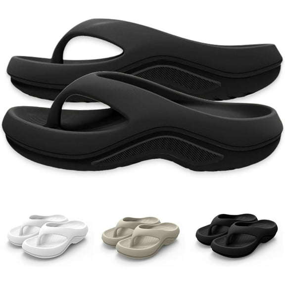Women's Supportive Flip Flops -  Sandals with foot arch pad Comfort for Walking & Travel