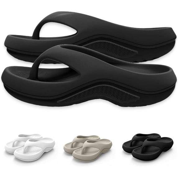 Women's Supportive Flip Flops - Sandals with foot arch pad Comfort for Walking & Travel
