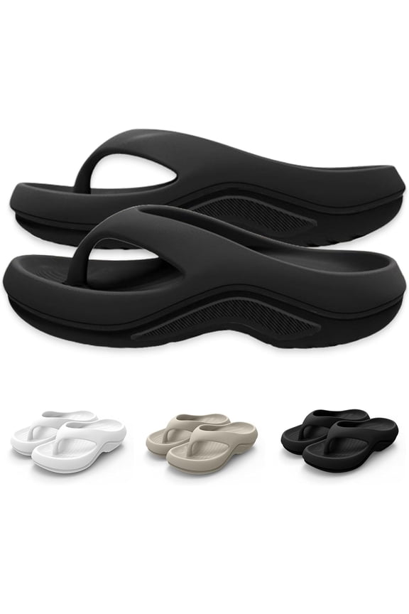 Women's Supportive Flip Flops - Sandals with foot arch pad Comfort for Walking & Travel