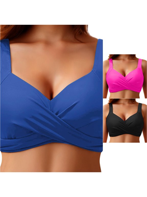 Women's Supportive Underwire Swim Top Padded Bikini Bra For Full Coverage And Comfortable Water Sports