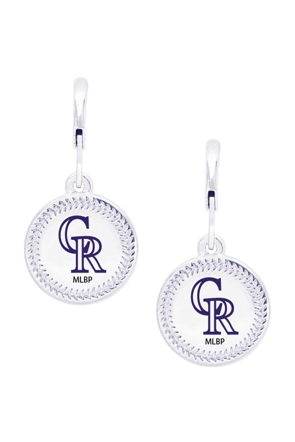Women's Swarovski Colorado Rockies Team Logo Earrings