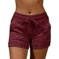 thumbnail image 1 of Women's Sweat Shorts Soft Comfy Activewear Lounge Shorts with Pockets and Drawstring, 1 of 5