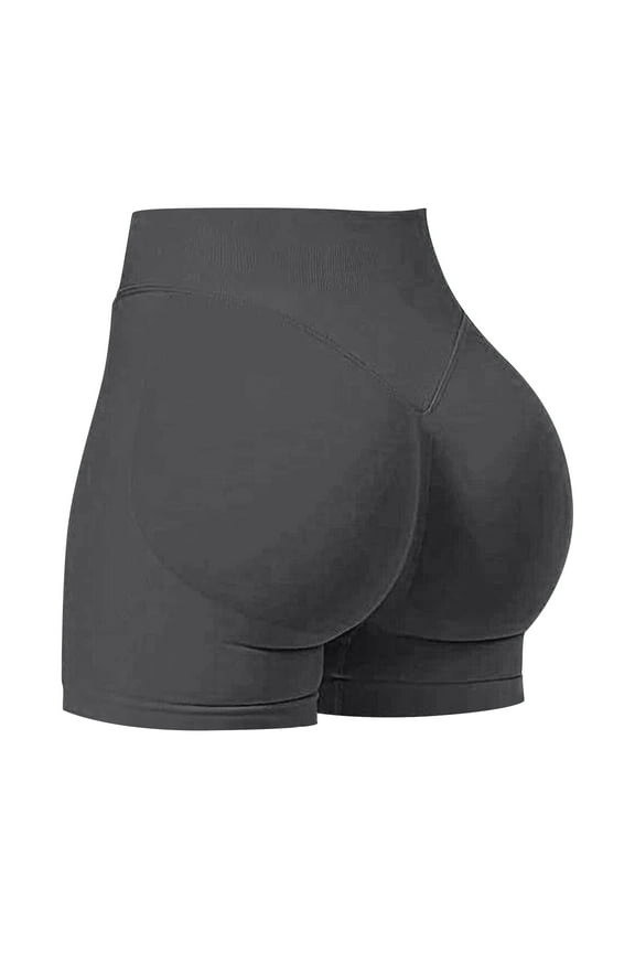 Women's Sweat Shorts with Pockets Workout Butt Lifting Gym Shorts Seamless Butt Lifting Cycling Shorts
