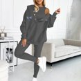 thumbnail image 1 of Women's Sweat Suits and Joggers Sets Athletic Sweat Suit Hoodie And Leggings Casual And Comfortable Sweatshirt 3 Piece Suit, 1 of 4