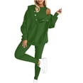 thumbnail image 1 of Women's Sweat Suits and Joggers Sets Athletic Sweat Suit Hoodie And Leggings Casual And Comfortable Sweatshirt 3 Piece Suit, 1 of 6