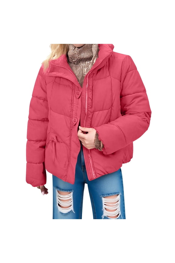Women's Sweater Coat Womens Puffer Jacket Winter Warm Coats Hooded Quilted Jackets with Removable Hood（Xl）