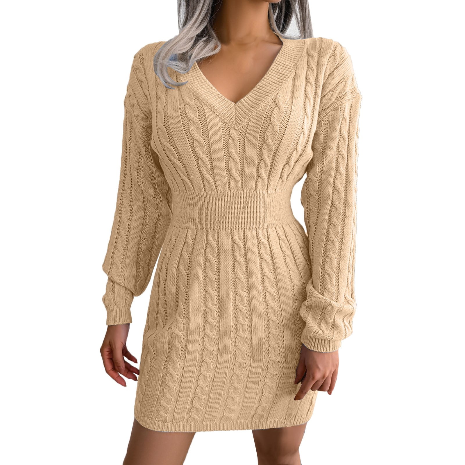 Low cut sales sweater dress