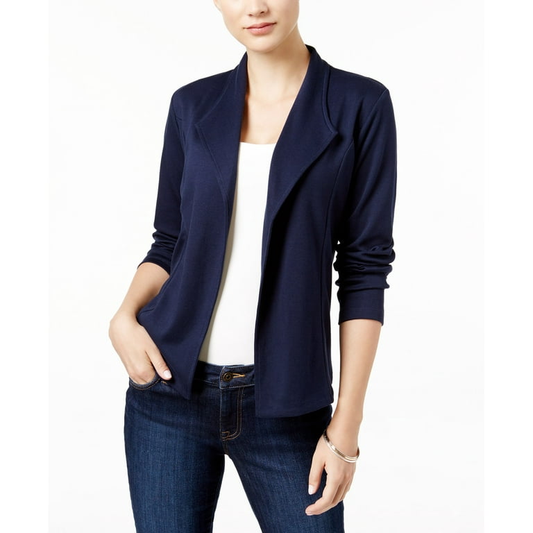 Blue petite blazer hot sale