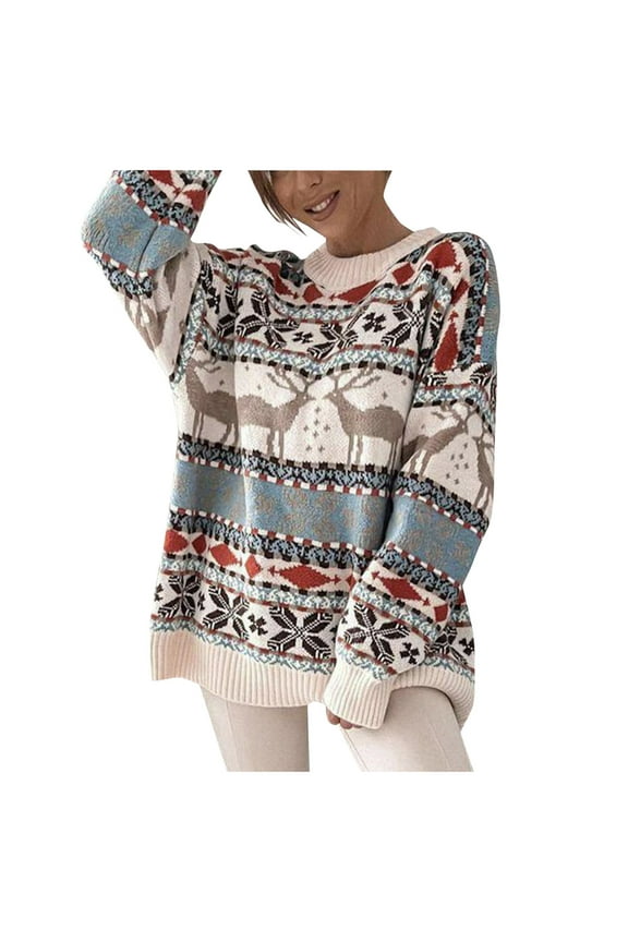 Women's Sweater Vest Cute Funny Hilarious Christmas Pullover Knitted Top Shirt for Women Casual Holiday Wear