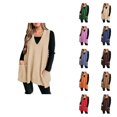 thumbnail image 1 of Women's Sweater Vests Sleeveless for a Smart Business Casual Ensemble Women's Sweater Vest V Neck Pullover Knitwear Tank Top Trendy Sleeveless Sweater, 1 of 5