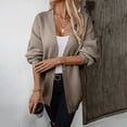 thumbnail image 1 of Women's Sweaters And Cardigans Summer Lightweight Fashion Loose Solid Colors Sweater Long Sleeve Cardigan Sweater Coat, 1 of 5