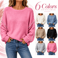 thumbnail image 1 of Women's Sweaters Fall Long Sleeve Crew Neck Oversized Pullover Tops Winter Fashion Versatile Sweater Tops, 1 of 3