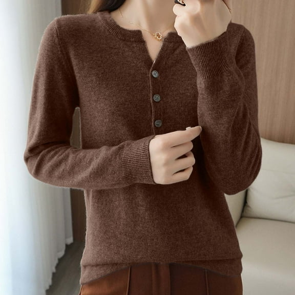 Women's Sweaters Knit Pullover Sweater Soft Blend Turtleneck Top Casual Warm Comfortable Long Sleeve Crewneck Winter Fall Fashion