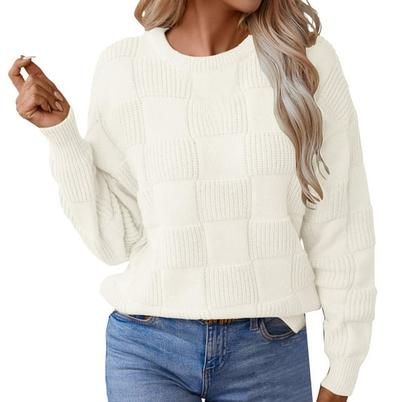 Women's Sweaters Off The Shoulder 2024 Fall Batwing Casual Loose Fashion Sweater Pullovers