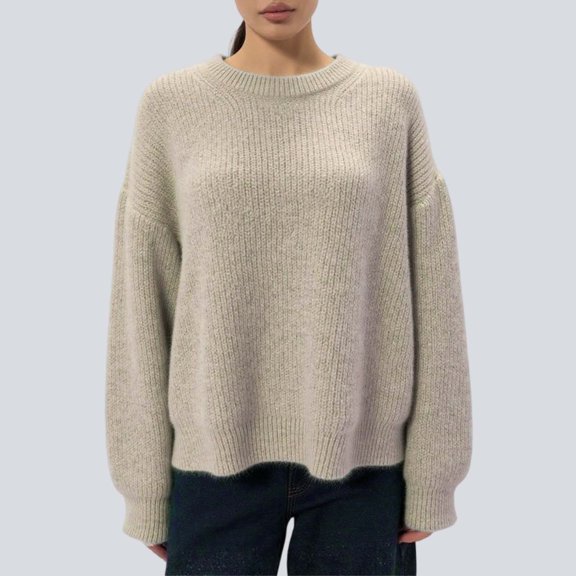 Women's Sweaters Oversized Pullover Sweater Soft Knit Crewneck Long Winter Fall Casual Comfortable Loose Fit Fashion