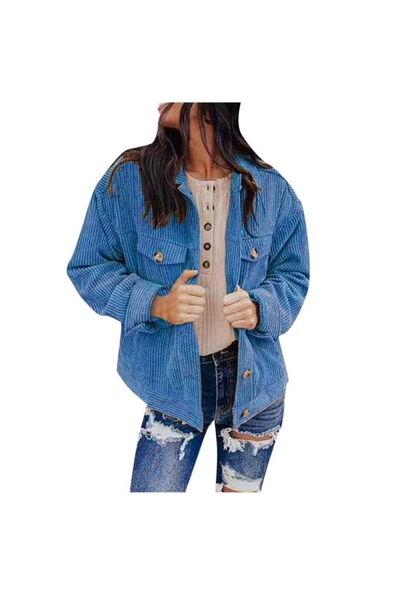 Women's Sweaters Winter Hooded Cardigans Button Up Cable Knit Coats Jackets Outerwear with Pockets Blue, S