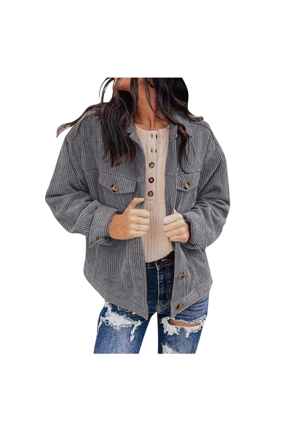 Women's Sweaters Winter Hooded Cardigans Button Up Cable Knit Coats Jackets Outerwear with Pockets Grey, S
