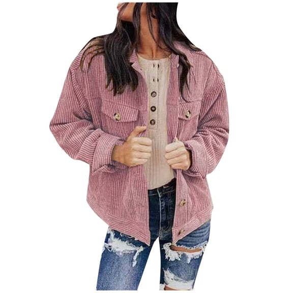 Women's Sweaters Winter Hooded Cardigans Button Up Cable Knit Coats Jackets Outerwear with Pockets Pink, XXL