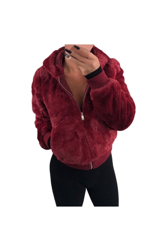 Women's Sweaters Winter Hooded Cardigans Button Up Cable Knit Coats Jackets Outerwear with Pockets Wine, S