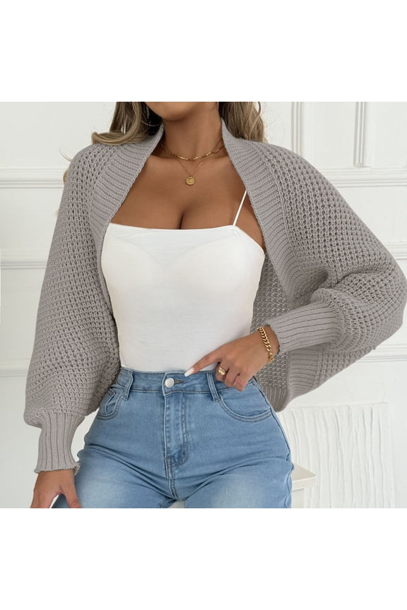 Women's Sweaters and Cardigans Summer Loose Casual Warm Solid Color Shawl Irregular Sweater Cardigan Coat Jacket