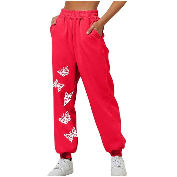 Women's Sweatpants Wide Leg High Waist Loose Flare Sweatpants Fashion Fitness Sports Loose Elastic Waist Long Sweatpants Drawstring Sports Joggers Solid Color