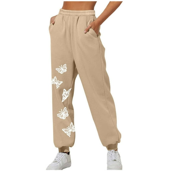 Women's Sweatpants Wide Leg High Waist Loose Flare Sweatpants Fashion Fitness Sports Loose Elastic Waist Long Sweatpants Drawstring Sports Joggers Solid Color