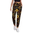 thumbnail image 1 of Women's Sweatpants, Fall Daisy Leaf Baggy Sweatpants Joggers for Women, Fall Outfits for Women 2024 Lounge Yoga Athletic Workout Pants with Pockets, 1 of 7