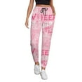 thumbnail image 1 of Women's Sweatpants, Pink Bows Baggy Sweatpants Joggers for Women, Fall Outfits for Women 2024 Lounge Yoga Athletic Workout Pants with Pockets, 1 of 7