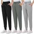 thumbnail image 1 of Women's Sweatpants with Pockets Soft Lounge Pants Casual Athletic Jogger Pants Drawstring for Workout Yoga Running, 1 of 7
