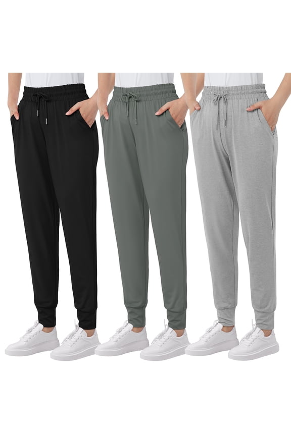 Women's Sweatpants with Pockets Soft Lounge Pants Casual Athletic Jogger Pants Drawstring for Workout Yoga Running