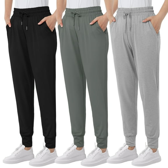 Women's Sweatpants with Pockets Soft Lounge Pants Casual Athletic Jogger Pants Drawstring for Workout Yoga Running