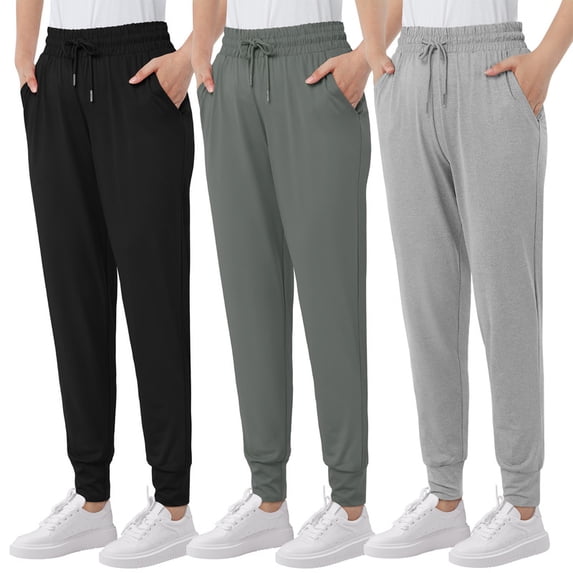 Women's Sweatpants with Pockets Soft Lounge Pants Casual Athletic Jogger Pants Drawstring for Workout Yoga Running