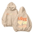 thumbnail image 1 of Women's Sweatshirt Casual Long Sleeve Graphic Hooded Pullover Polyester Comfortable Loose Fit, 1 of 5