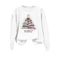 thumbnail image 1 of Women's Sweatshirt Christmas Printed Pullover Book Tops Christmas Tree Clothing Santa Claus Graphic Tees Merry Christmas Clothes Festival Shirts Trendy Garments, 1 of 6